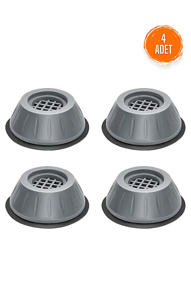 Beyaz Eşya Ayağı 4 Adet Titreşim Önleyici Çamaşır Bulaşık Makinası Buzdolabı Yükseltici Stoper